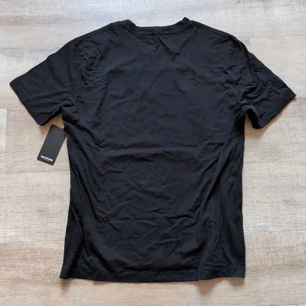 NWT True Religion World Tour Buddha Graphic Black T-Shirt Men's Size XL